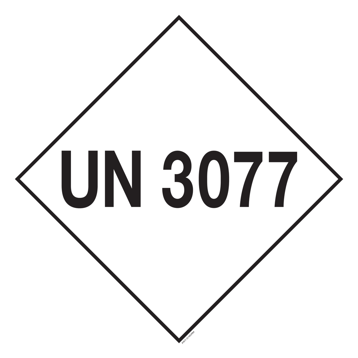 UN 3077. ADR KL.9. MILIEUGEVAARL.STOF