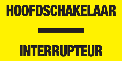 HOOFDSCHAKELAAR-INTERRUPTEUR