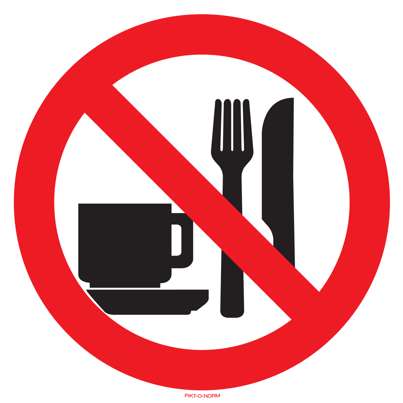 ETEN EN DRINKEN VERBODEN