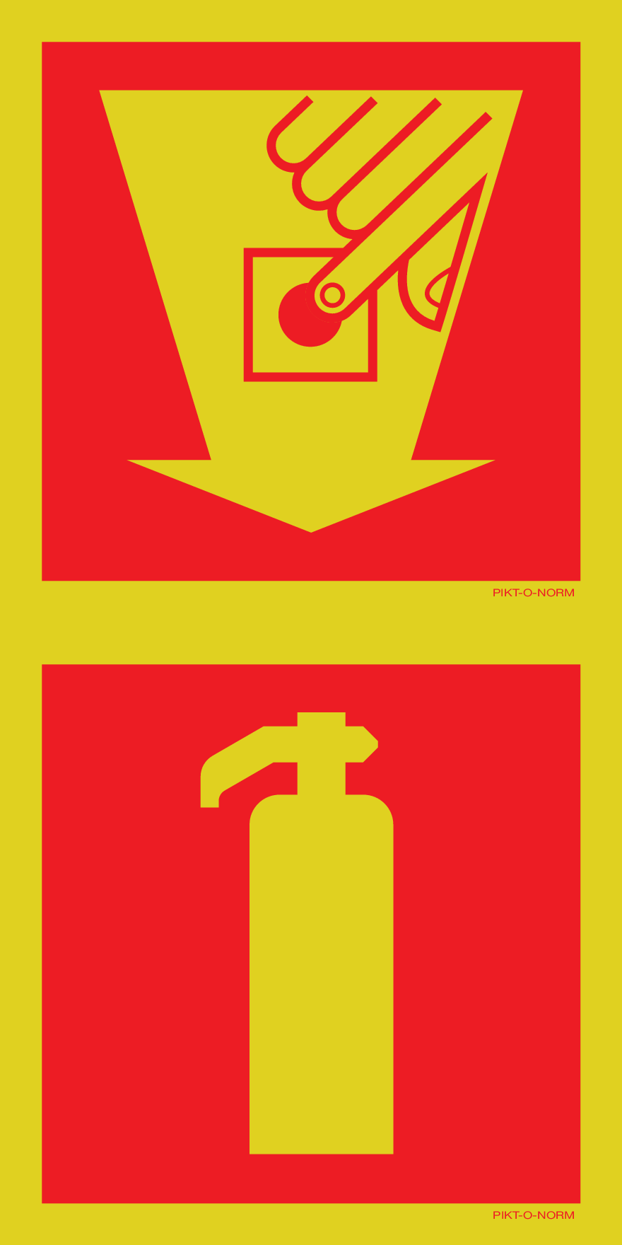 POINT D'ALARME INCENDIE + EXTINCTEUR