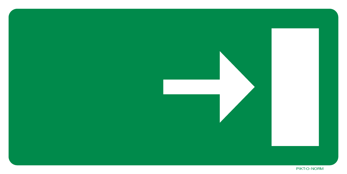 VLUCHTWEG, RICHTINGSPIJL LINKS OF RECHTS