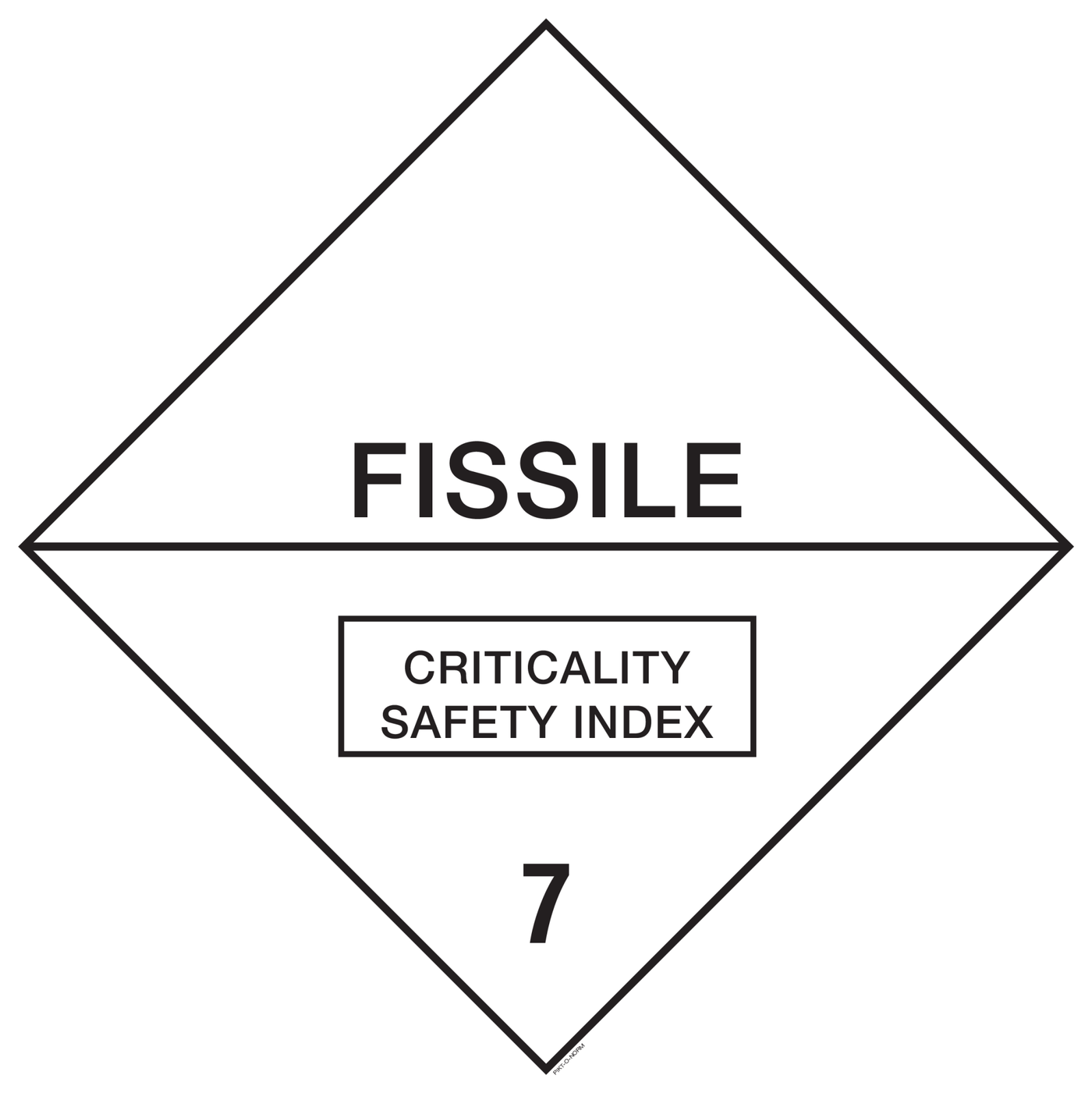 FISSILE, INDICE DE SÛRETÉ-CR...ADR CL.7E