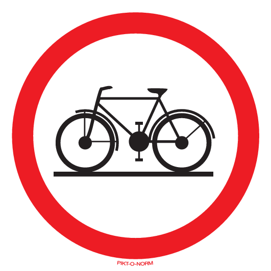 INTERDIT AUX BICYCLETTES