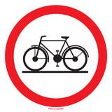 INTERDIT AUX BICYCLETTES