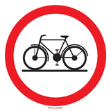 INTERDIT AUX BICYCLETTES