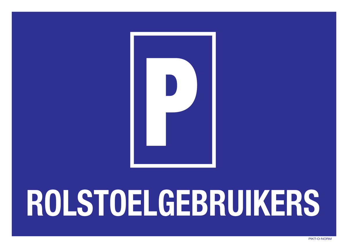 PARKING ROLSTOELGEBRUIKERS