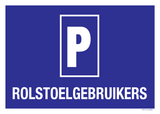 PARKING ROLSTOELGEBRUIKERS