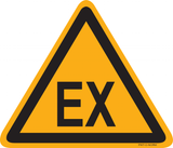 WAARSCHUWING EX. EXPLOSIEVE OMGEVING