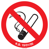 INTERDICT.DE FUMER A TEXTE: K.B.19/01/05