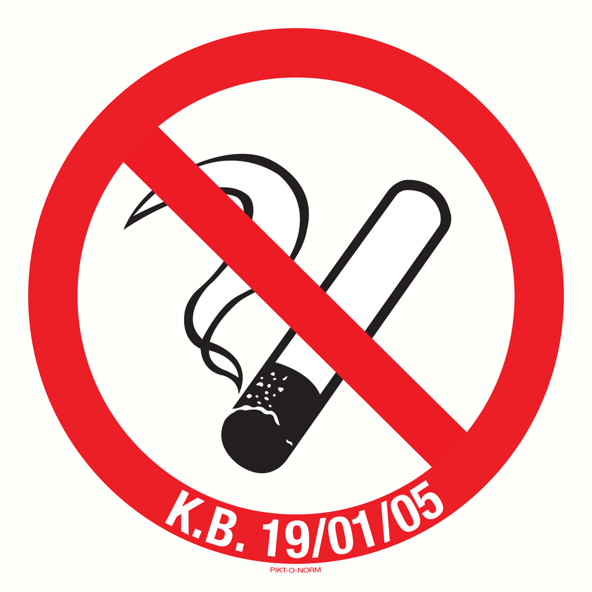 INTERDICT.DE FUMER A TEXTE: K.B.19/01/05