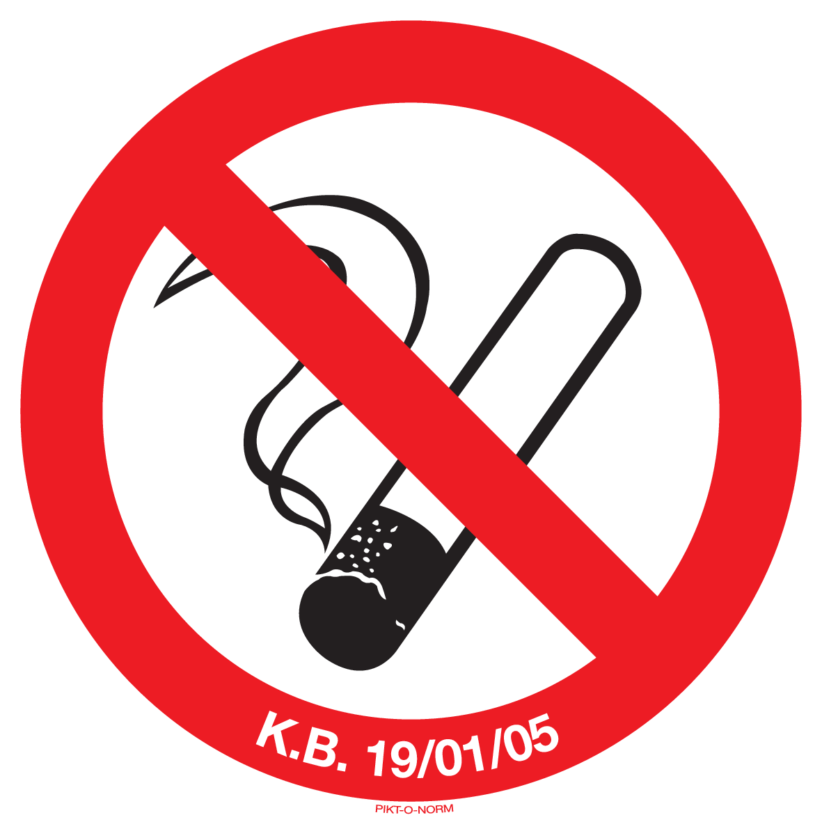 INTERDICT.DE FUMER A TEXTE: K.B.19/01/05