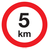VITESSE LIMITÉE 5 KM