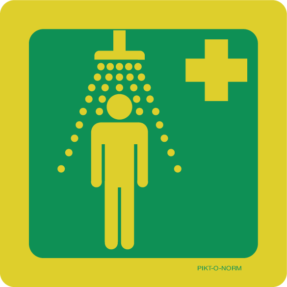 VEILIGHEIDSDOUCHE ISO7010-E012