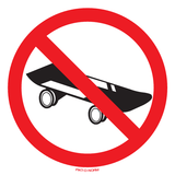 SKATEBOARDS VERBODEN