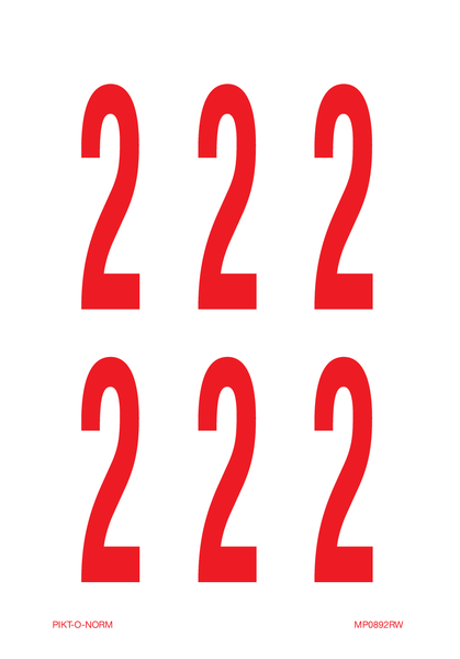 CHIFFRE 2 SUR FEUILLE