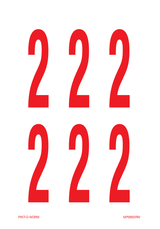 CHIFFRE 2 SUR FEUILLE