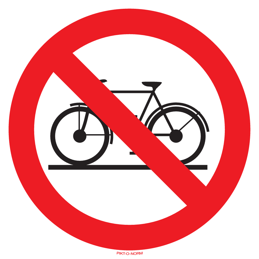 INTERDIT AUX BICYCLETTES