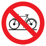 INTERDIT AUX BICYCLETTES
