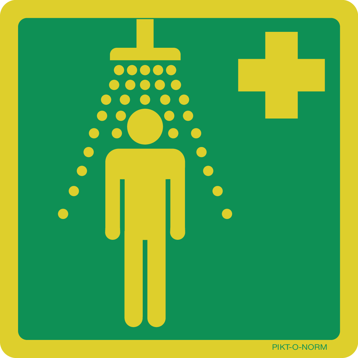 VEILIGHEIDSDOUCHE ISO7010-E012
