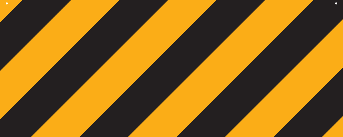 PANNEAU D'AVERTISSEMENT, RAYÉ DIAGONALE