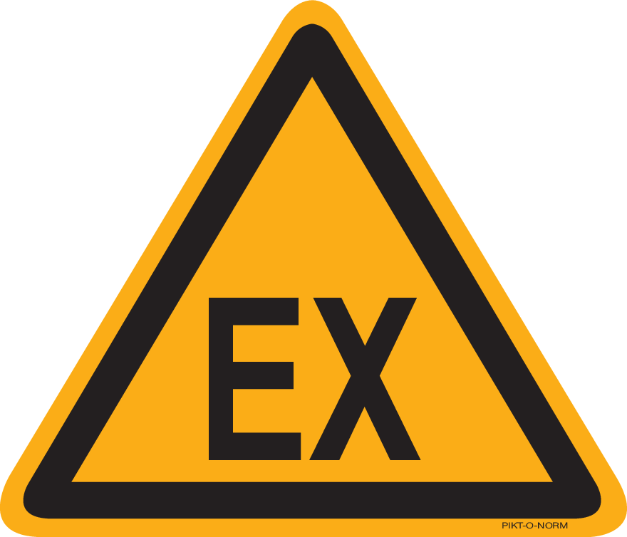 WAARSCHUWING EX. EXPLOSIEVE OMGEVING
