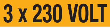 3x230 VOLT