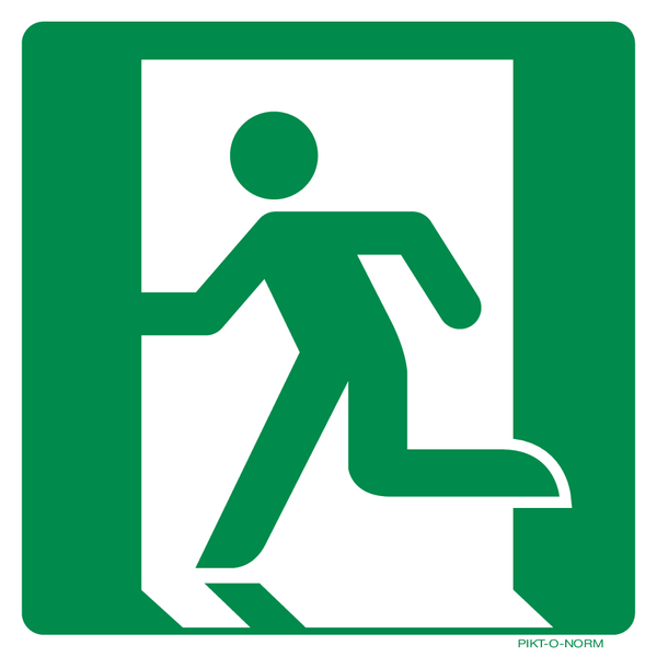 ISSUE DE SECOURS À GAUCHE ISO7010-E001