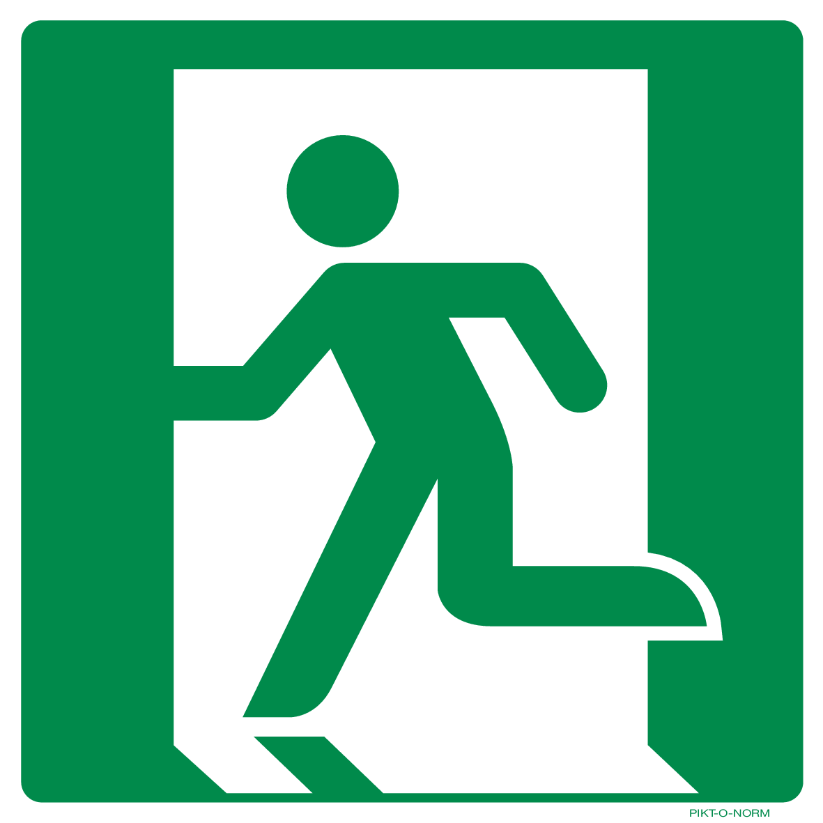 ISSUE DE SECOURS À GAUCHE ISO7010-E001