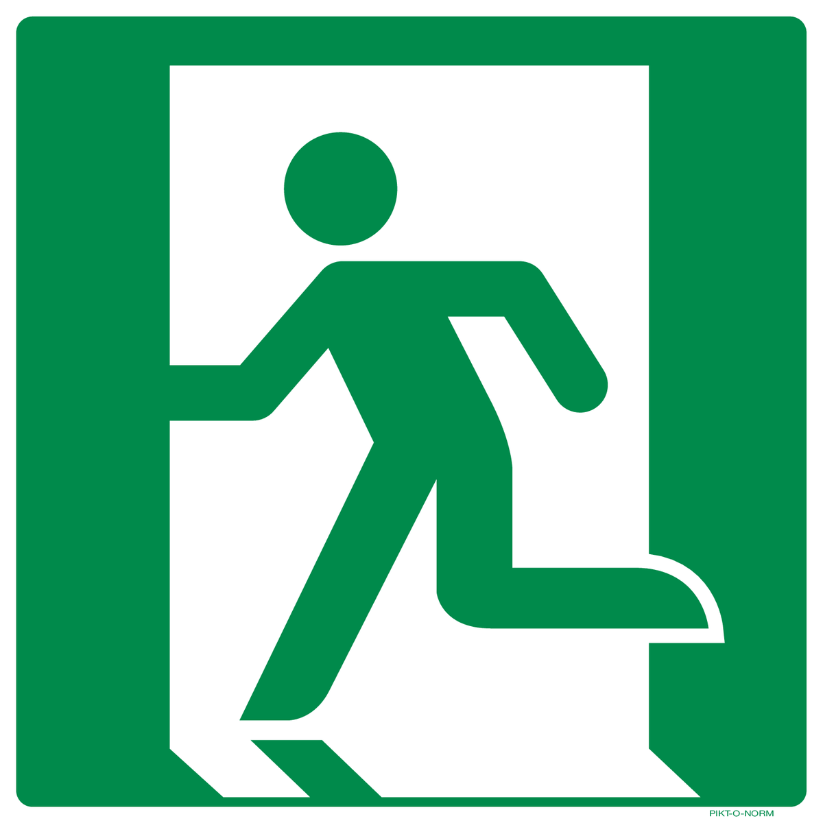 ISSUE DE SECOURS À GAUCHE ISO7010-E001