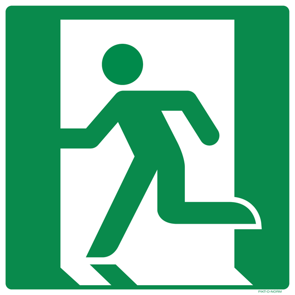 ISSUE DE SECOURS À GAUCHE ISO7010-E001