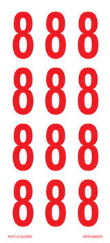 CHIFFRE 8 SUR FEUILLE