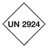UN 2924. ADR CL.3. LIQ.INFLAMM. CORROSIF