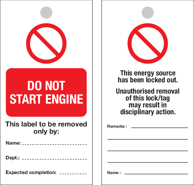 DO NOT START ENGINE