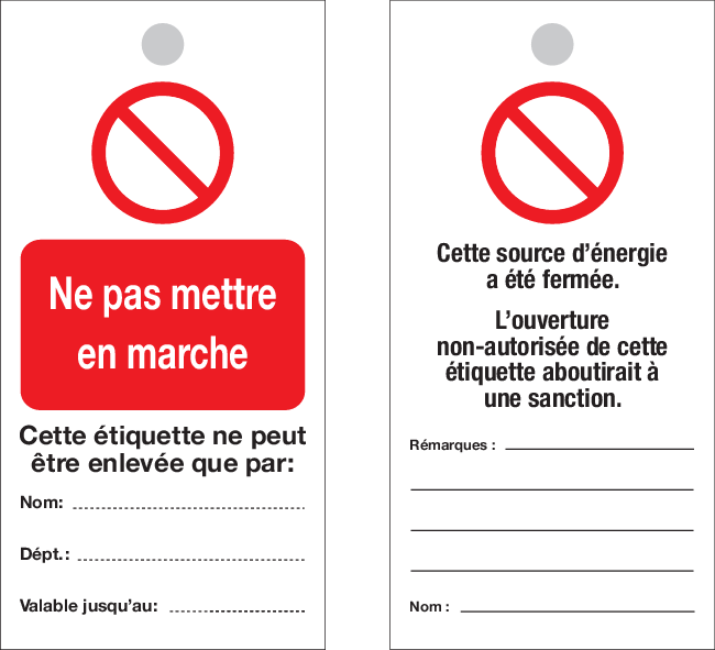 NE PAS METTRE EN MARCHE