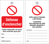 DÉFENSE D'ENCLENCHER