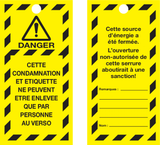 VEILIGHEIDSLABELS "DANGER DO NOT OPERATE