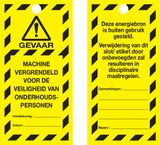 VEILIGHEIDSLABELS "DANGER DO NOT OPERATE