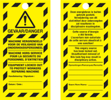 VEILIGHEIDSLABELS "DANGER DO NOT OPERATE