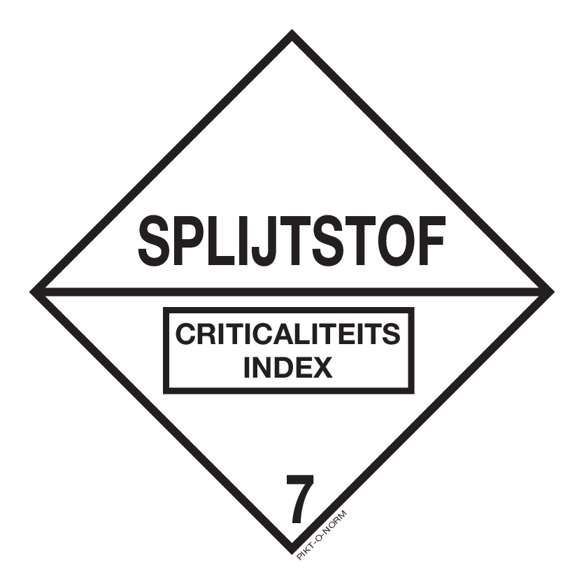 SPLIJTSTOF. ADR CLASSE 7E