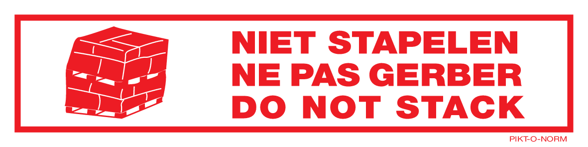 NIET STAPELEN. NE PAS GERBER....
