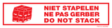 NIET STAPELEN. NE PAS GERBER....
