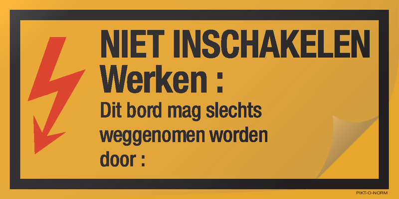NIET INSCHAKELEN! WERKEN:..BESCHRIJFBAAR