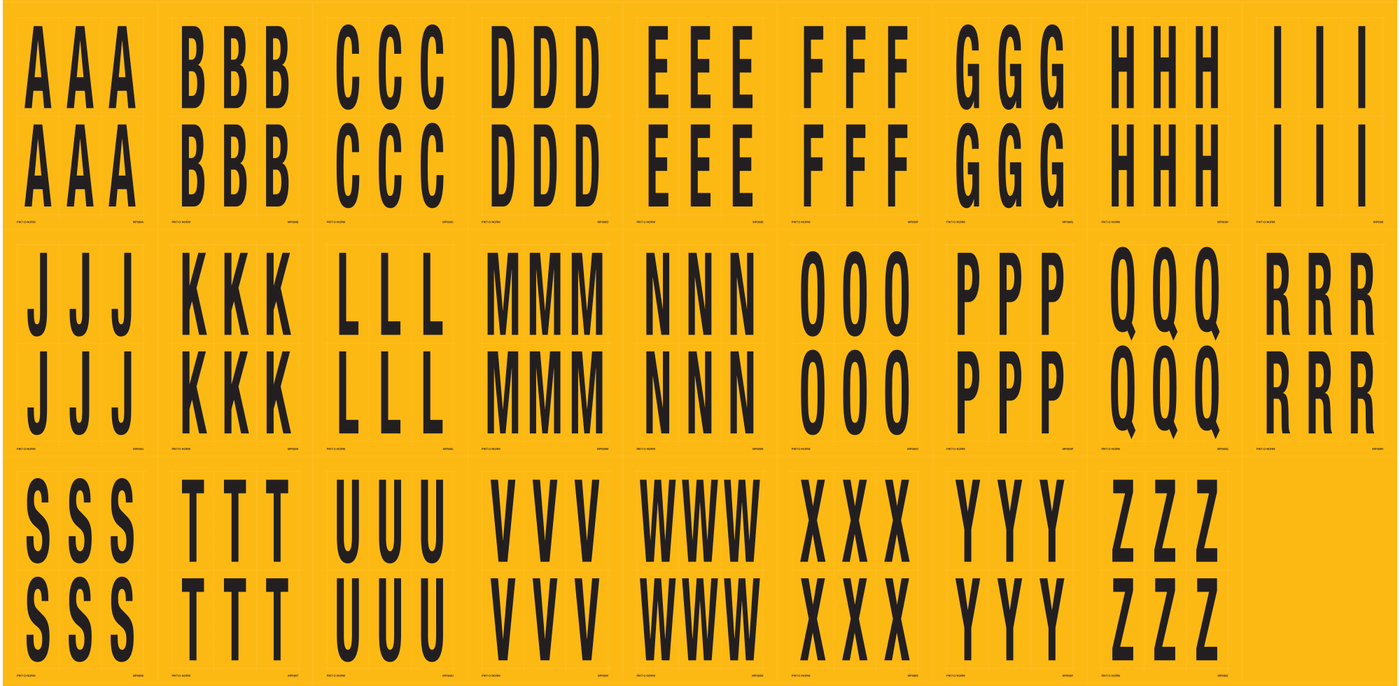 SETS VAN 26 VELLEN, LETTERS A tem Z