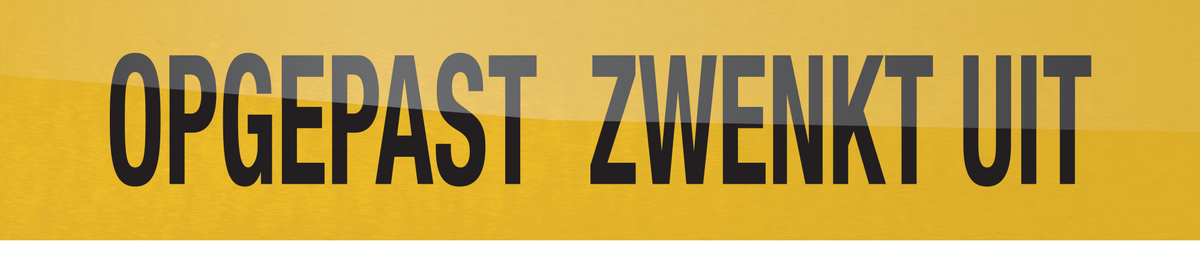 OPGEPAST ZWENKT UIT