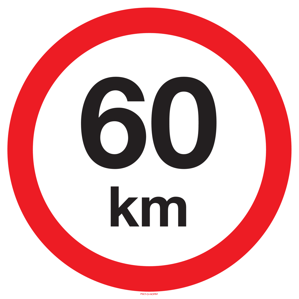 VITESSE LIMITÉE 60 KM