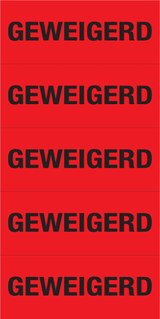 GEWEIGERD