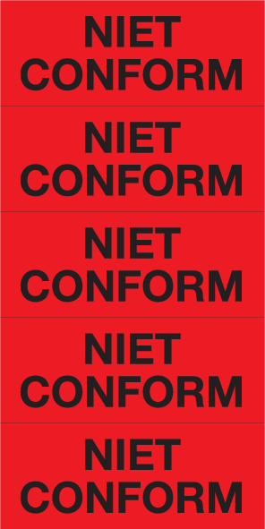 NIET CONFORM