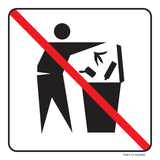 NE PAS JETER LES DÉCHETS