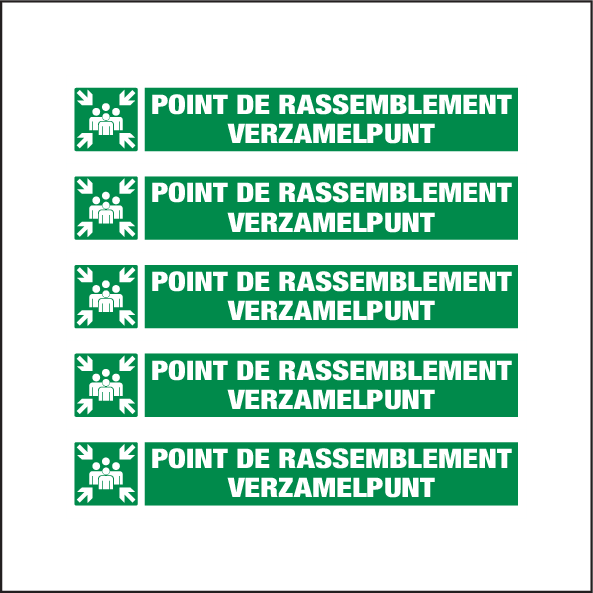 POINT DE RASSEMBLEMENT. VERZAMELPLUNT