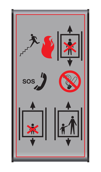 SOS. LIFT NIET GEBRUIKEN BIJ BRAND